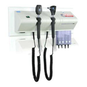 Otoscope and ophthalmoscope wall units